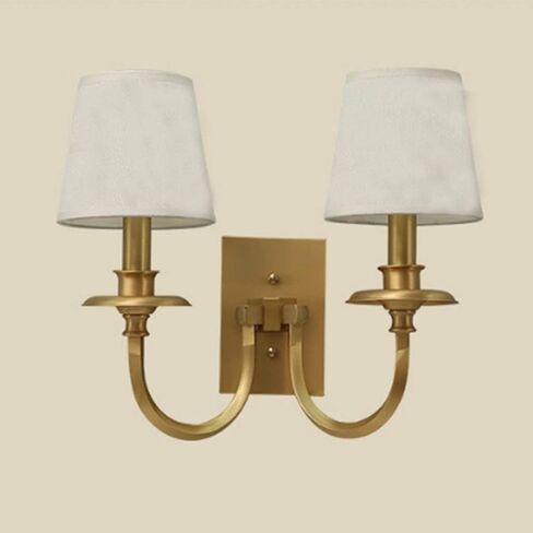 American Creative Copper Cloth Retro Personality Simple E14 Living Room Restaurant Study Bath Corridor Bedroom/Single Head (Double Head) in Saudi Arabia