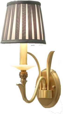 Copper American Creative Cloth Retro Personality Simple E14 Living Room Restaurant Study Bath Corridor Bedroom/Single Head (Single Head) in Saudi Arabia