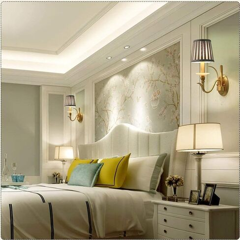 Copper American Creative Cloth Retro Personality Simple E14 Living Room Restaurant Study Bath Corridor Bedroom/Single Head (Single Head) in Saudi Arabia
