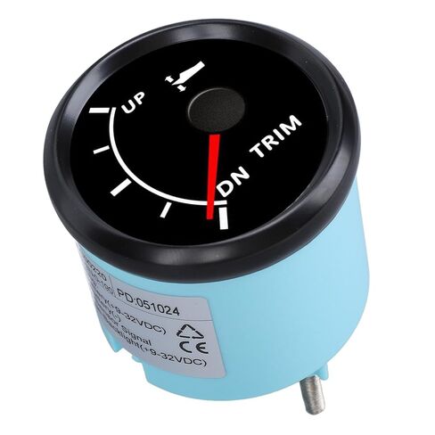 Focket Marine Trim Gauge, IP67 52mm Anti Fog Boat Trim Gauge, Tilt Meter with Stainless Steel Bezel for Yacht Fishing Boat Outboard 9 to 32VDC in Saudi Arabia