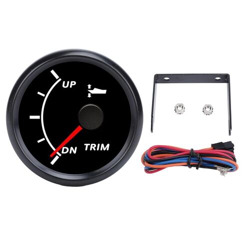 Focket Marine Trim Gauge, IP67 52mm Anti Fog Boat Trim Gauge, Tilt Meter with Stainless Steel Bezel for Yacht Fishing Boat Outboard 9 to 32VDC in Saudi Arabia