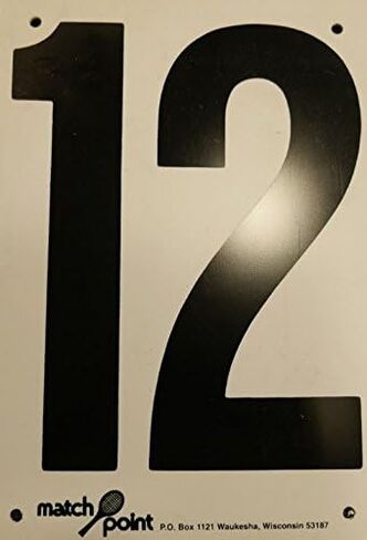 ملحقات ملاعب التنس، البوتشي، ملاعب الجولف - أرقام ملاعب التنس، 8 × 10 بوصة - درجة الستايرين الخارجية - الملعب رقم 12 in Kuwait