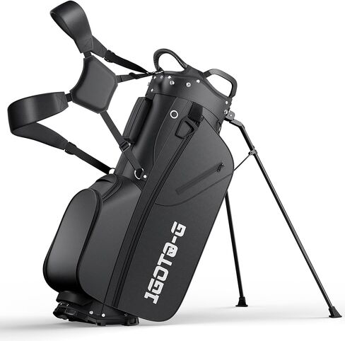 حقيبة حامل جولف بـ 7 اتجاهات - حقائب نادي جولف خفيفة الوزن مع 7 فواصل كاملة الطول ومبرد وغطاء للمطر للرجال والنساء in Kuwait