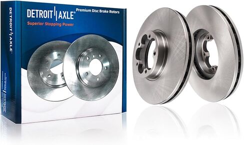 Detroit Axle - دوارات الفرامل الأمامية لعام 2005-2023 Chrysler 300 Dodge Challenger Charger Magnum Brakes Front Rotor 12.60 Inch 2006 2007 2008 2008 2010 2012 2013 2014 2015 2015 2017 2018 2020 in Kuwait