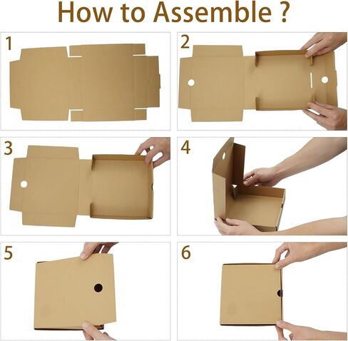 40 Pack Pizza Boxes, 7 x 7 x 1.6 Inch Small Corrugated Cardboard Pizza Box, Takeout Containers for Cake, Cookies, Food, Restaurant, Packing, Shipping in Kuwait