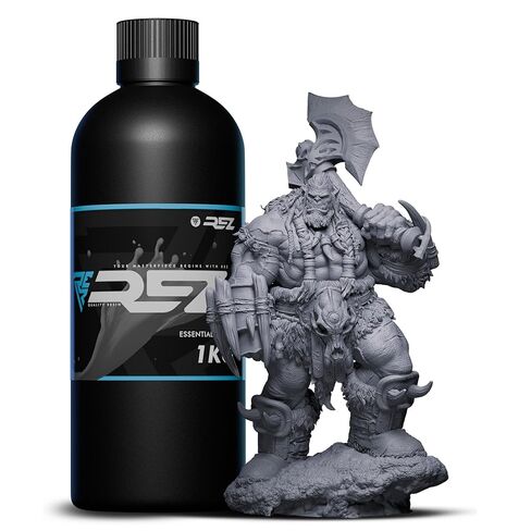 Resin 1 kg, Essential Grey UV Photopolymer Resin for SLA/DLP/LCD 3D Printers, Ultra-High Detail, Fast-Curing Tough Resin for Highly Detailed Models, high Strength and Low Odor, 2K 4K 6K 8K in Kuwait