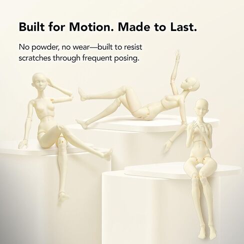 Phrozen BJD 3D Printing Resin, Smooth Matte & Wear-Resistant for Ball-Jointed Dolls and Articulated Figures, 405 nm UV-Curing Photopolymer for LCD/DLP/MSLA Printers, Ivory, 1 kg in Kuwait