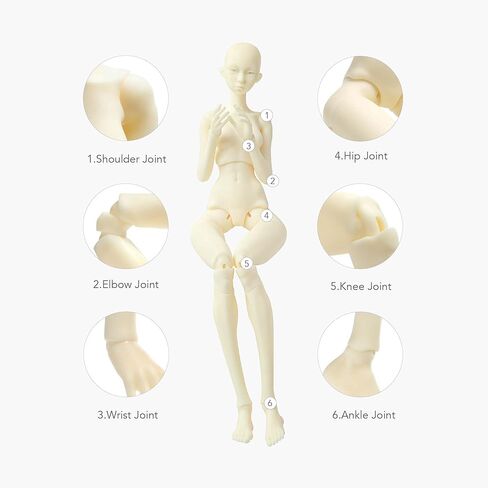 Phrozen BJD 3D Printing Resin, Smooth Matte & Wear-Resistant for Ball-Jointed Dolls and Articulated Figures, 405 nm UV-Curing Photopolymer for LCD/DLP/MSLA Printers, Ivory, 1 kg in Kuwait