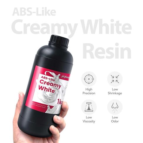 phrozen ABS-Like 3D Printer Resin [Creamy White], 405nm DLP LCD UV-Curing Photopolymer Resin for General Modeling, Prototyping, High Precision Printing, Low Odor, Non-Brittle (1KG) in Kuwait