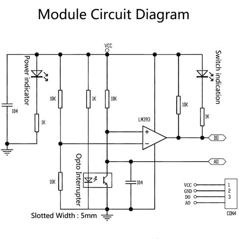 2pcs LM393 Electronic Chip Motor Measuring Comparator Speed Sensor Module - Slot Type IR Optocoupler for MCU Arduino Manufacture of Integrated Circuits in Saudi Arabia