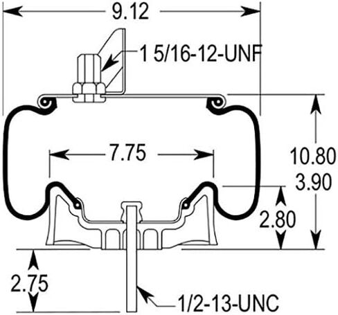 عبوتان من أكياس زنبرك الهواء TORQUE البديلة لأكياس زنبرك الهواء Kenworth (يرجى تحديدها حسب رقم القطعة) in Kuwait