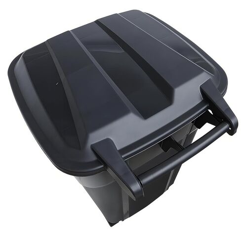32 Gallon Wheeled Heavy Duty Plastic Garbage Can with Attached Lid – Smooth-Rolling Wheels, Reinforced Base for Patio, Garage, Yard & Indoor Use in Saudi Arabia