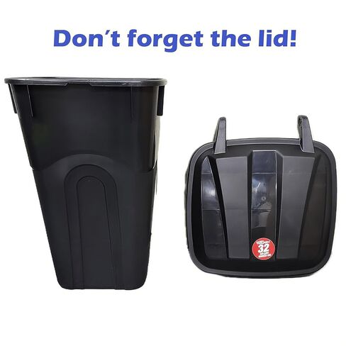 32 Gallon Wheeled Heavy Duty Plastic Garbage Can with Attached Lid – Smooth-Rolling Wheels, Reinforced Base for Patio, Garage, Yard & Indoor Use in Saudi Arabia
