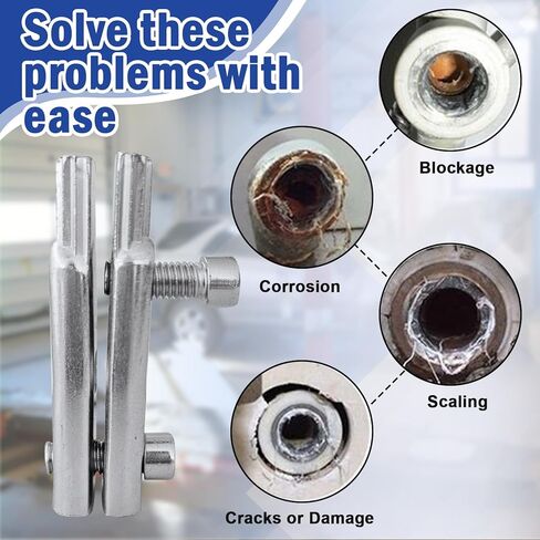 2 Pack Broken Threaded Pipe Extractor Tool, Broken Water Pipe Extractor, Multifunctional Handle Broken Faucet Removal Tool in Saudi Arabia
