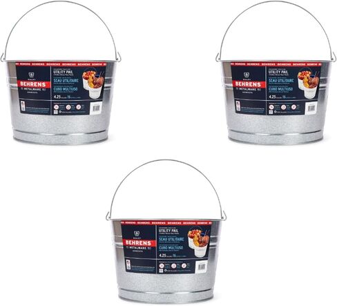 سطل بيرنس من الفولاذ المجلفن سعة 4.25 جالون (2 سطل) in Kuwait