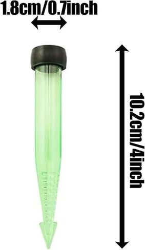 Maxmoral 25 قطعة خرطوم زهور بلاستيكي شائك مقاس 4 × 0.7 بوصة مع غطاء سيليكون لوازم الزهور ترتيبات الزهور والعناصر الزخرفية in Kuwait