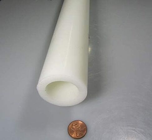 Delrin White Acetal POM Round Tube 1.75" Oversized OD x 1.25" Undersized ID x .250" Wall x 5 Ft. Length 1 pc in Saudi Arabia
