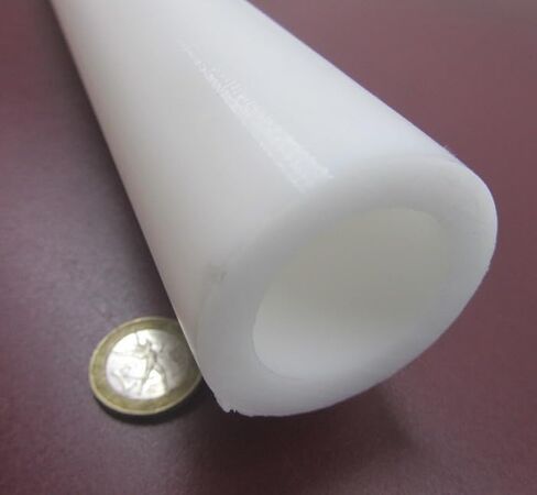 Delrin White Acetal POM Round Tube 1.75" Oversized OD x 1.25" Undersized ID x .250" Wall x 5 Ft. Length 1 pc in Saudi Arabia