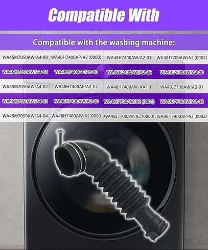 DC97-17345B Washer Drain Hose Compatible With Sam-sung Washing Machine,Replace #DC67-00684A,DC97-17345A,DC97-17417A,DC97-17345B,PS12394402,AP6287099 in Saudi Arabia