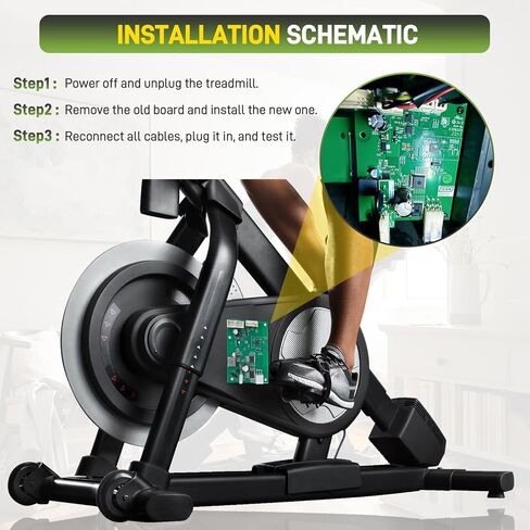 430157 Motor Control Board Controller Compatible with Nordic Track S22I S15I S10I C22I S27I SE9I X24 Studio Cycle Exercise Bikes, Select Elliptical Machines 430156 430157 in Kuwait