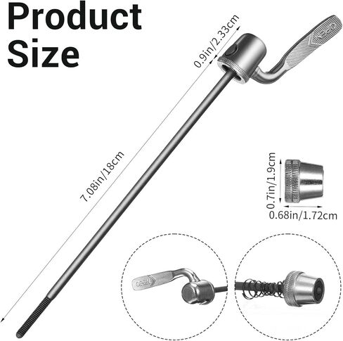 Quick Release Wheel Skewer for Trainer Bicycle Silver Quick Release Axle Rear Wheel Hub for Road Bike MTB Cycling Back Rear Tire in Saudi Arabia