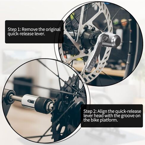 Quick Release Wheel Skewer for Trainer Bicycle Silver Quick Release Axle Rear Wheel Hub for Road Bike MTB Cycling Back Rear Tire in Saudi Arabia
