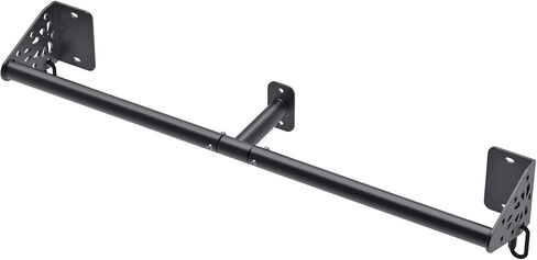 Kipika Wall Mounted Pull Up Bar - Heavy Duty 450 LB Capacity Doorway Chin Up Bar for Home Gym, Sturdy Steel Construction with Resistance Band Hooks | Hanging Exercise Bar for Full Body Workout in Saudi Arabia