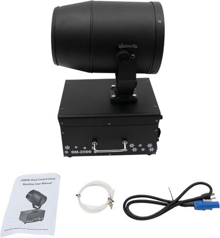 آلة صنع الثلج، ماكينة صنع الثلج الاصطناعي بقوة 2000 وات، ماكينة صنع الثلج الاحترافية مع جهاز تحكم عن بعد، صانع ندفة الثلج، آلات صنع الثلج للحفلات الخارجية وحفلات الزفاف وعيد الميلاد in Kuwait