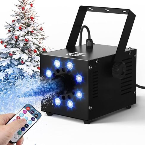 ماكينة صنع الثلج UPGREY بقدرة 1200 وات للاستخدام في الهواء الطلق وفي الداخل، صانعة ثلج وهمية للحفلات مع مصباح LED وجهاز تحكم عن بعد in Kuwait