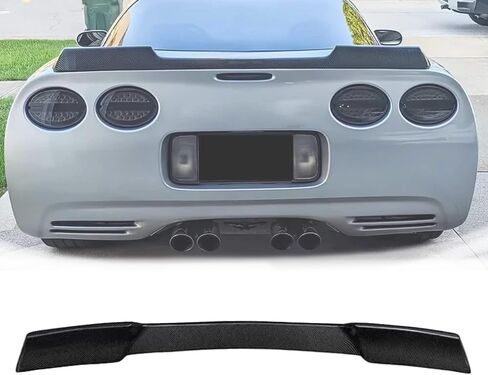 Rear Trunk Lid Spoiler Wing Fit for Chevrolet Corvette C5 1997-2004, ZR1 Extended Style Rear Trunk Wing Carbon Fiber Style in Kuwait