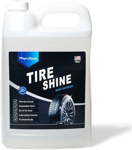 Tire Shine (16 fl oz) – Silicone-Based Tire Dressing for Long-Lasting Wet Look – High-Gloss Car Cleaning Supplies for Pro Detailing Results in Kuwait
