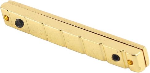 7 String Electric Guitar Bridge Nut, Adjustable Brass Replacement Accessory for Guitarists Upgrading or Repairing 7-String Instruments (Golden) in Kuwait