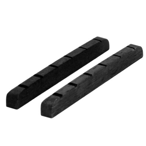 Electric Guitar Nut, Guitar Nut Part 2Pcs Bone 6 String for (Black) in Saudi Arabia