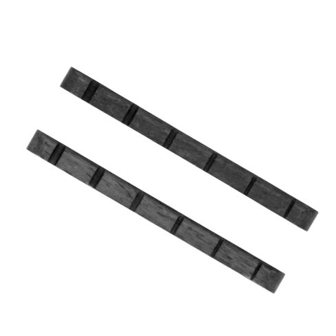Electric Guitar Nut, Guitar Nut Part 2Pcs Bone 6 String for (Black) in Saudi Arabia