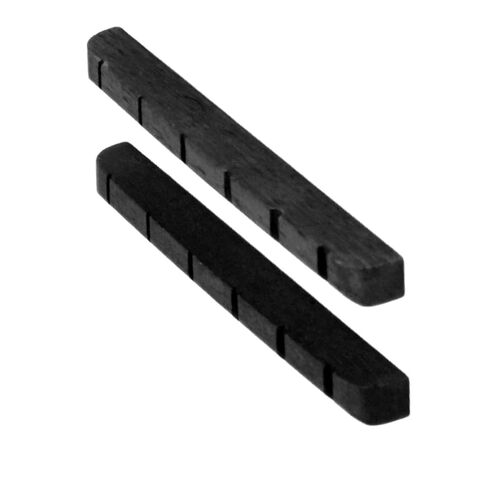 Electric Guitar Nut, Guitar Nut Part 2Pcs Bone 6 String for (Black) in Saudi Arabia