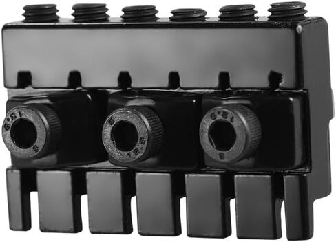 Guitar Locking Nut with 2 Wrenches - Zinc Alloy String Lock for Electric Guitar, 42mm Length - Includes Mounting Screws for Secure Installation in Kuwait