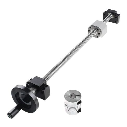 SFU1204 Ball Screw Set SFU1204-250mm BallScrew with Nut + Hand Wheel + BK10/BF10 End Supports + Coupler and Screw Nut Housing, BallScrew Kit for Milling Machine in Kuwait