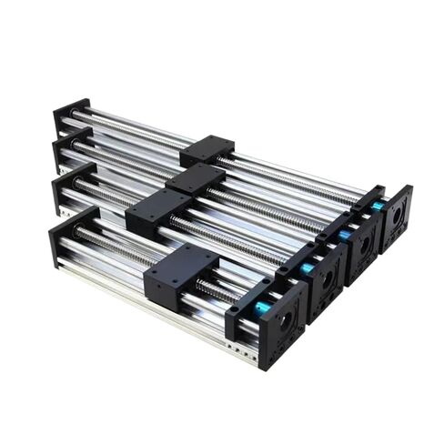 Linear Guide Coupling Sliding Table Ballscrew SFU1204 100-500MM Stroke Double Optical Axis CNC 3D Printer XY(Screw Rod-1204-400mm) in Saudi Arabia