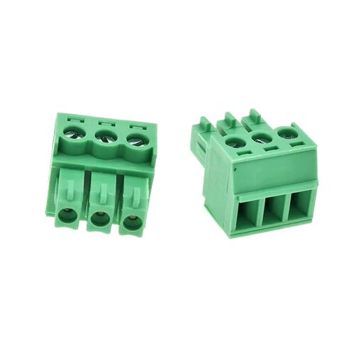 20PCS 3 Pin 3.5mm Pitch PCB Green Pluggable Terminal Block Connector with Separate Screw Hole (20Pcs 3P 3.5MM) in Saudi Arabia