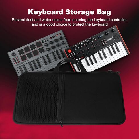 Keyboard Travel Sleeve Music Keyboard Protective Bag Shockproof Waterproof Neoprene Case Compatible With Akai Professional MPK Mini MK3 / MPK Mini Play MK3 25 Key USB MIDI Keyboard Controller in Saudi Arabia