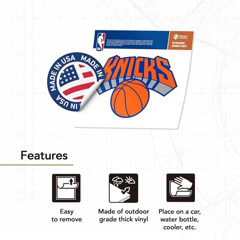 ملصق Desert Cactus New York Knicks ملصق من الفينيل مرخص رسميًا من NY NBA وزجاجة مياه للكمبيوتر المحمول ودفتر قصاصات السيارة (فرد 2) in Kuwait