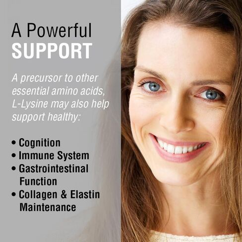 كبسولات SOLARAY L Lysine 500 mg - مكمل للأحماض الأمينية الأساسية ذات الشكل الحر - دعم صحي قوي مع حمض L-Lysine الأميني - تم التحقق منه معمليًا، ضمان لمدة 60 يومًا، 120 وجبة، 120 كبسولة نباتية in Saudi Arabia