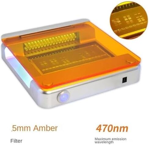 Blue LED transilluminator for Gel electrophoresis, with Amber Filter, Features Adjustable Brightness, 70x160mm Viewing Area, and a max wavelength of 470nm in Saudi Arabia