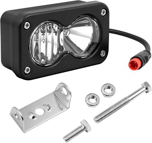 1Set 6000-6500K Ebike Headlight for Rad Power, 2 Pin Headlight for Rad Power Bikes Compatible with RadMini RadRover RadExpand RadRunner Vamoose Mammoth Clear White, 20W Waterproof Ebike LED Light in Saudi Arabia