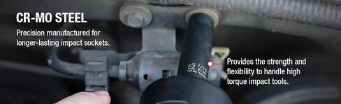 SUNEX TOOLS 3325 3/8-Inch Drive SAE Master Impact Socket Set., Standard/Deep, 6-Point, Cr-Mo, 5/16-Inch - 1-Inch, 25-Piece in Kuwait