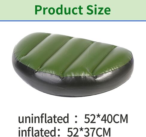 Pack of 2 Inflatable Boat Cushion, Adjustable Inflatable Seat for Boating Blow up Seat Cushion for Fishing Soft PVC for Outdoor Camping in Saudi Arabia