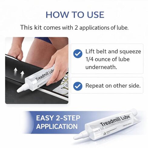 TreadLife Fitness 100% Silicone Treadmill Lube - 1oz - Instructions on Back in Saudi Arabia
