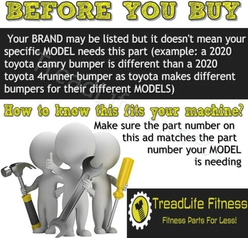 مفتاح جهاز المشي TreadLife Fitness - متوافق مع العديد من أجهزة المشي الملحمية - رقم القطعة: 256790 - يأتي مع تشحيم جهاز المشي مجانًا!! in Saudi Arabia