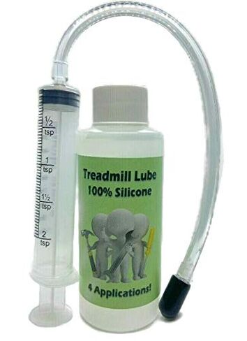 TreadLife Fitness 100% Silicone Treadmill Lubricant - Easy to Apply Syringe - Instructions - Made in USA in Saudi Arabia
