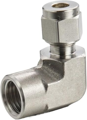 5Pcs/Lot FE Tube Fitting 1/8 1/4 3/8 1/2 3/4 Connector Female Elbow Stainless Steel 316L Plumbing Fitting Food(FE-12 12mm,3-4NPT) in Kuwait